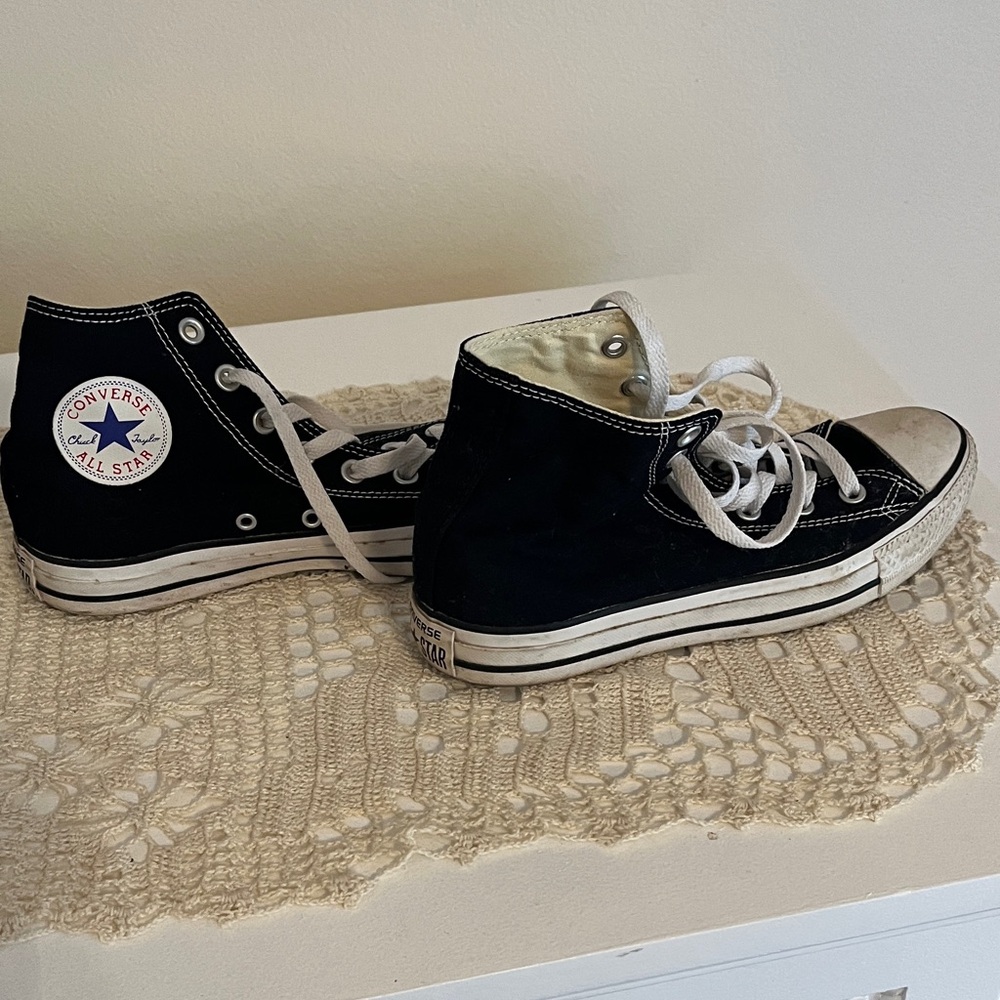 Converse Black and White Chuck Taylor All Star High Top Sneakers
